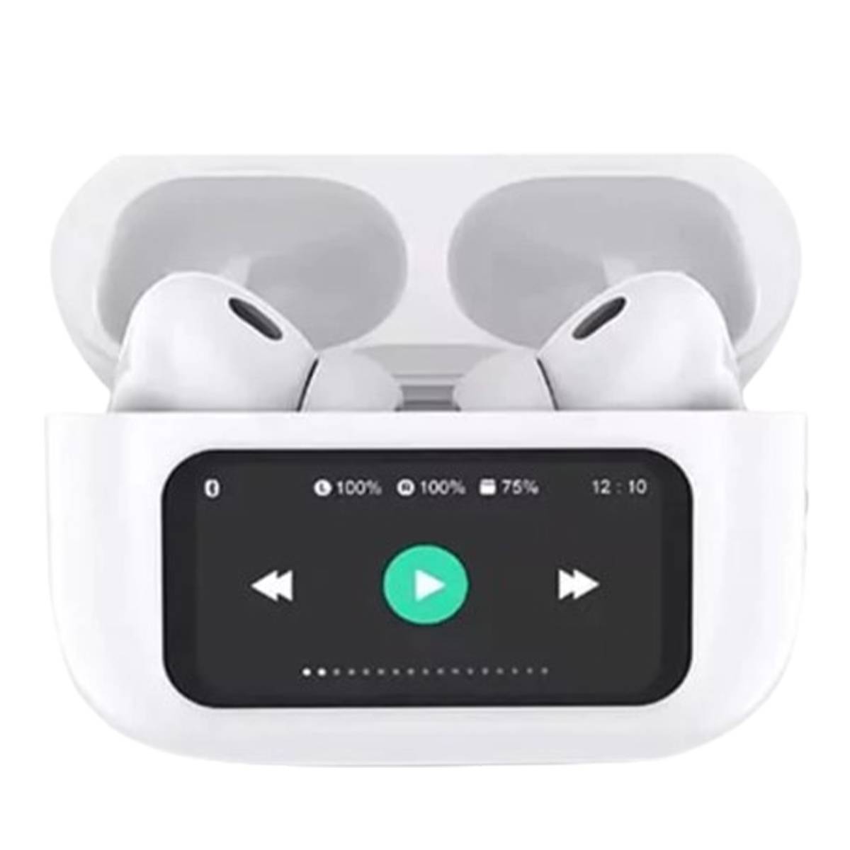 A9 AirPods Pro 2 LCD Display with ANC/ENC Feature Extra Bass with Lanyard and Buzzer Sound