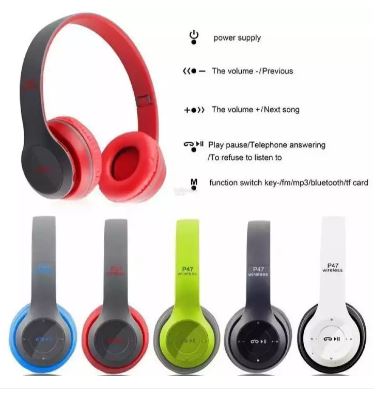 P47 Wireless Headphones Foldable Bluetooth